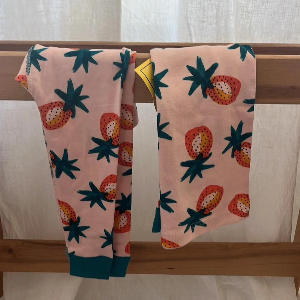 Hanna Andersson Organic Cotton Pineapple Fruit Pajama Set 3T
